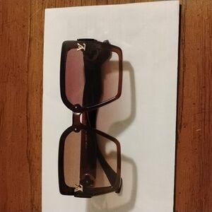 Louis Vuitton Tortoise Shell Sunglasses with Gold Logo